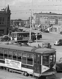 Intersection of College, Mountain, and Linden, circa 1937