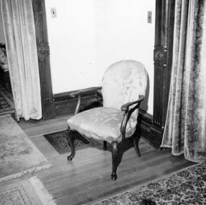 Chair in southwest corner